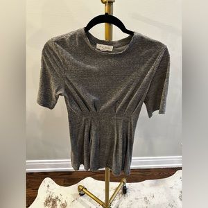 Gray Pelpum Top